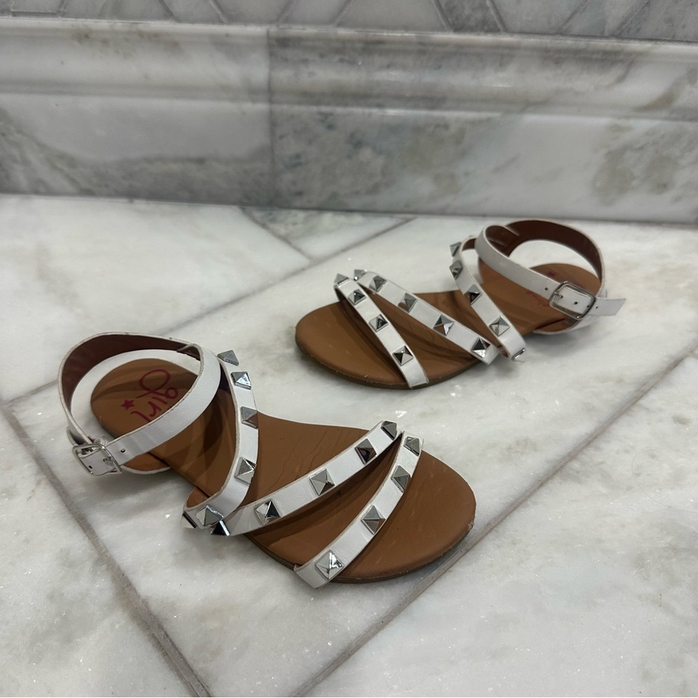 Size 11 Toddler Girl Olivia Miller Gladiator Style Strappy Sandals